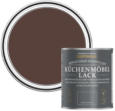 Rust-Oleum Peinture Rouge pour Meubles de Cuisine, Finition Satinée - Valentina 750ml