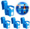 UQTUKO Pool Getränkehalter, 4 Stück Poolrand Getränkehalter aus Kunststoff Multifunktionale Pool Becherhalter Cup Holder Poolside Drink Hanging Getränkehalter Ohne Verschütten, Blau