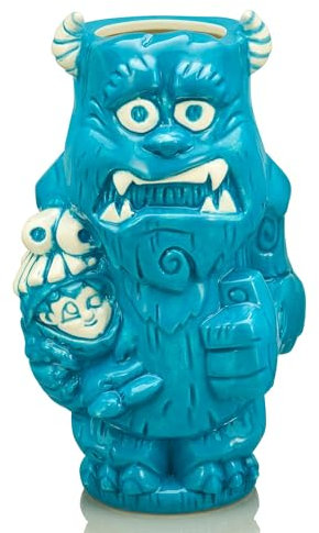 Geeki Tikis Disney Pixar Monster's, Inc. Sulley - Taza de cerámica | Vaso de cóctel de fiesta para licor y bebidas | Capacidad para 37 onzas