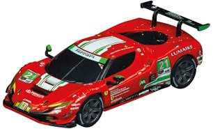 Carrera GO!!! Ferrari 296 GT3 AF Corse, No.21 | Maßstab 1:43 Slotcar | Kompatibel mit GO!!!, GO!!! Plus & Battery Operated | Rennspaß für Jungs & Mädchen ab 6 Jahren und Erwachsene