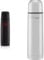 Thermos 185511 Light and Compact Flask, Midnight Blue, 500 ml & Thermos Thermo Cafe S/S Flask - 181109, Silver, 0.5 Litre