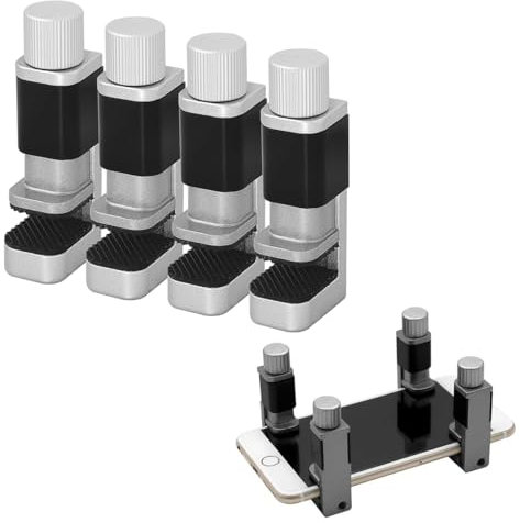 Pince Pour Écran De Smartphone,Fixation D'Écran Réglable De Clip,Outil De Rréparation Fixation,Fixation Ajustable Par Clip Métallique,Pince À Installation Pour Écran LCD,4 Pièces,Kiuiom