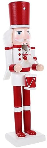 Warmhm Handgefertigter Nussknacker Weihnachtsschmuck Holz Nussknacker Statue Ferienhaus