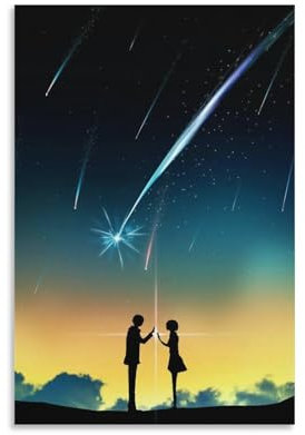 Kimi No Na Wa, Ihr Name, japanisches Anime-Film-Poster (10), Wandkunst, Poster, Heimdekoration, Bild, Leinwand, Gemälde, Poster, 30 x 45 cm