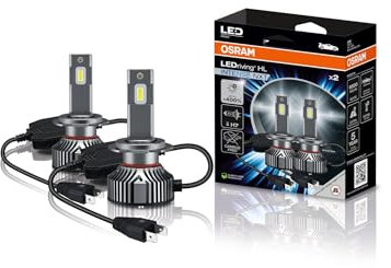 OSRAM LEDriving HL INTENSE NXT ≜ Lámpara LED de luz alta y baja H7, luz blanca fría de 6000 K, no necesita accesorios, solo para uso todoterreno, sin ECE, 2 lámparas