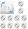 JchEnye Steckdosen-Kindersicherung - 10er-Pack zum Einstecken, Steckdosenschutz, kindersicher steckbar, kindersichere Steckdose, steckdosensicheres Baby, Steckdosenabdeckung, weiß