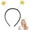 Stern Stirnband, Silvester Haarreifen, Stern Haarreif Gold, Haarreif Weihnachten, Glitzer Silvester Haarschmuck für Mottoparty, Outfit Party, Damen, Herren