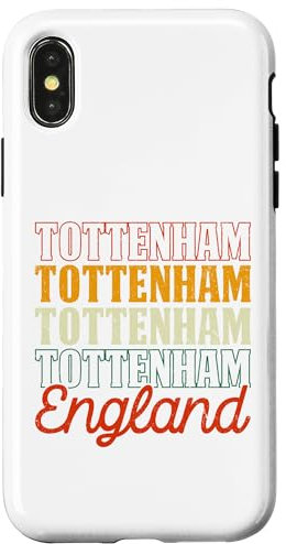 iPhone X/XS Retro Vintage Tottenham- Vintage 80s Style Tottenham England Case