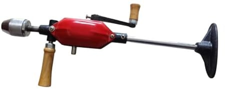 Generic Handbohrmaschine, Metall Zimmerei Werkzeug, Rot, DIY Zubehör, Manuelle Handkurbel Bohrmaschine