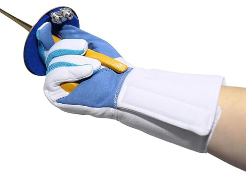 Faxianther Fechthandschuhe Fechten Traininghandschuhe professionelle Handschutzausrüstung Handschuhe rutschfest Fechttraining Handschutz Fechtausrüstung Handschuhe für Florett Degen und Säbel (XL)