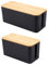 Vaguelly Grain Socket Storage Box Wire Organizer for Cables Compact Wire Storage Container for Desktop Cable Management