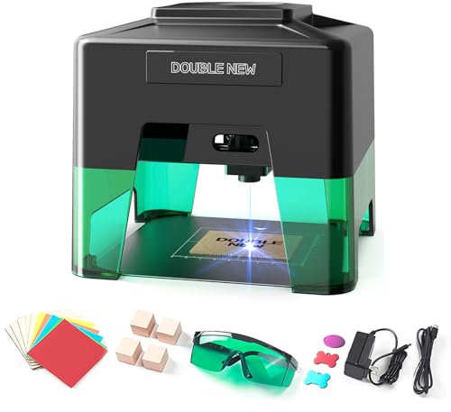 FONLAND Mini graveur laser portable pour papier, cuir, bois, plastique, logo, machine de gravure CNC, outils de gravure DIY