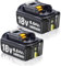 2 Stück 8000mAh Ersatzakku für 18V Akku BL1860B BL1850B BL1850 BL1840 BL1830 BL1860 BL1835 BL1845 BL1820B with LED Werkzeugakku,Kompatibel mit Elektrowerkzeugen