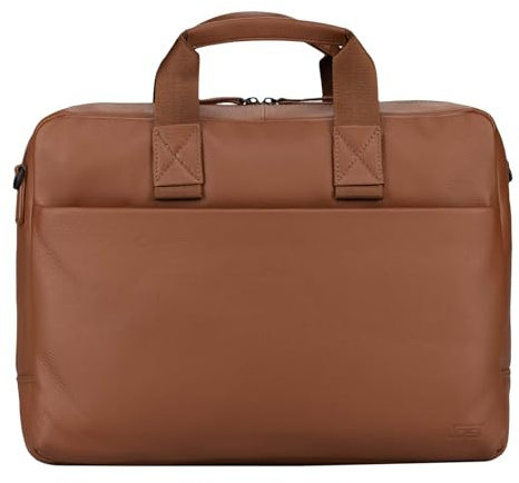 Jost Leder Laptoptasche Businesstasche mit Laptopfach Tromsoe Business Bag Cognac hellbraun