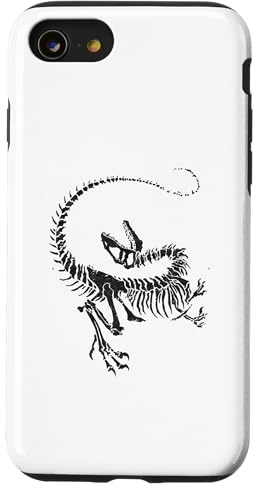 Velociraptor Skeleton Dinosaur Fossil bones Kids Case for iPhone SE (2020) / 7/8