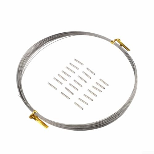 Springwillfly Fil en acier inoxydable pour pêche en eau salée - Bobine de 10 mètres - Conçu pour les gros poissons et la pêche en mer (59 kg)