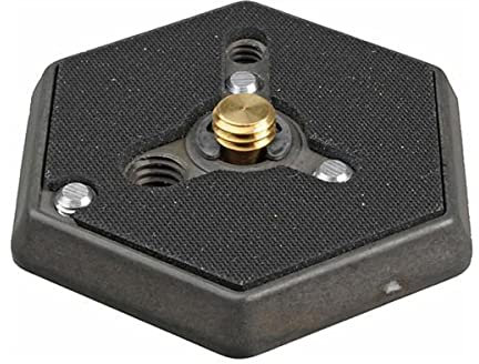 Manfrotto 130-38 Hexagonal Quick Release Mounting Plate with 3/8-Inch Thread and Flush Mount Screw