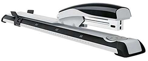 Stapler, Heftgerät Langarm, Leistung 4 mm / 40 Blatt, Modern, Schwarz, Einlegetiefe max. 30cm
