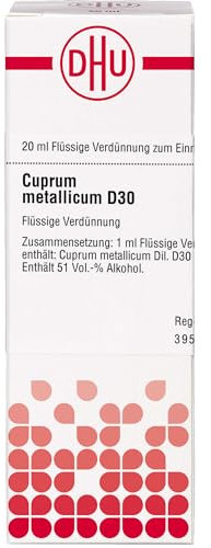 DHU Cuprum metallicum D30 Dilution, 20 ml Lösung