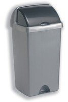 Addis 48 Litre Roll Top Bin, Metallic
