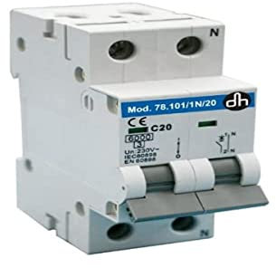 Interrupteur Disjoncteur magnéto-thermique 1P + N 6 a-6ka classe c