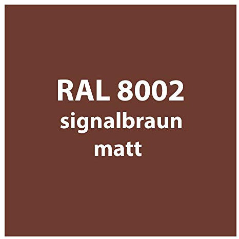Streichlack Streich Lack Farbe 1K * Premium Qualität * 1 Liter (RAL 8002 signal-braun matt)