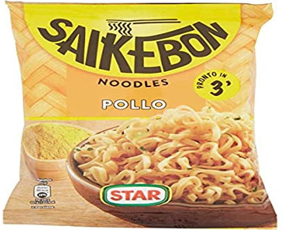 Star Saikebon Noodles Bag Pollo Japanisches Gericht Bestehend aus Nudeln, Huhn und Gemüse 79g Beutel
