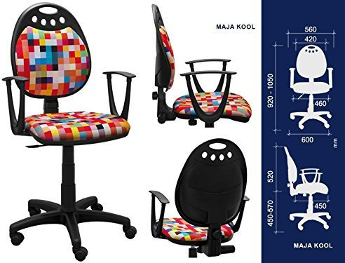 Best for Office Moderner Bürostuhl Höhenverstellung Schreibtischstuhl Maja Modell (Maja Kool)