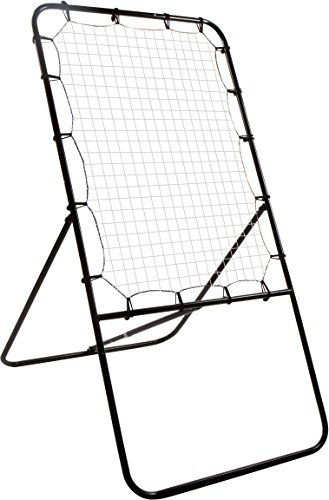 Trademark Innovations Unisex-Erwachsene Rebounder Pitch Back Ball Return Lacrosse Trainer, Schwarz