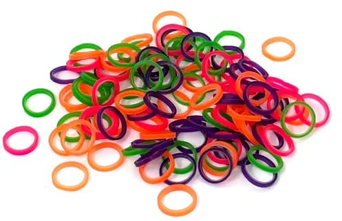 Hundehaargummi neon-bunt 100 Stück