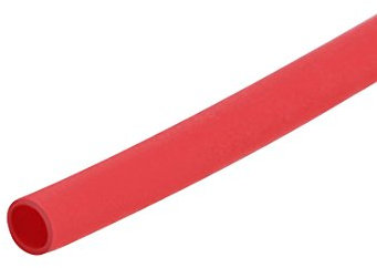 sourcing map Heat Shrink Tubing, 0.6mm Dia 2:1 Heat Shrink Wrap Cable Sleeve Heat Shrink Tube 10m Length Red