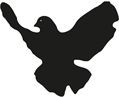 Aufkleber Friedenstaube Autoaufkleber Peace Sticker schwarz Waschstrassenfest UV-Beständig Premium Edition