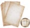 LATERN 50 Blatt Briefpapier Altes Papier Vintage, A4 Beidseitig Altes Papier Edle Briefpapiere im Vintage Look im Set 100g/m² Briefpapier Vintage Zum Schreiben und Drucken