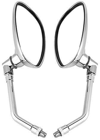Motorrad Rückspiegel Spiegel Set Motorrad Spiegel Motorrad Lenker Spiegel 2pcs Motorradmotorbike modifiziertes Rückspiegel Chrom Rückspiegel der Rückspiegel