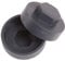White Hinge 500x Dark Grey/Anthracite Hex TEK Roofing Cover Caps for 16mm Washer/Coverage & 8mm Recess