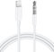 Cordon auxiliaire câble 3,5 mm pour voiture compatible avec iPhone 13 12 11 XS X 8 7 6 iPad iPod pour autoradio, haut-parleur, casque, prend en charge toutes les versions iOS