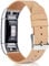 Wanme Bracelet en cuir réglable classique avec connecteurs métalliques pour Fitbit Charge 2, 10 abricot, 5.5 - 8.1