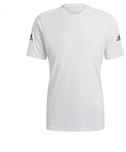 adidas Herren Squadra 21 Jersey, White / White / Black, XXL