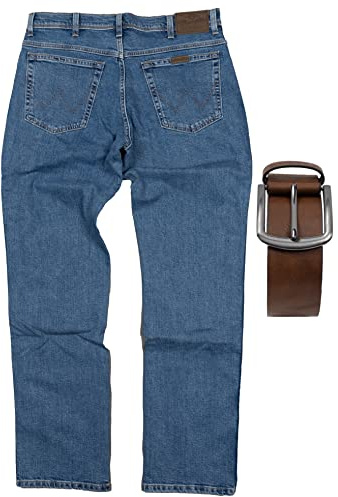 Regular Fit Wrangler Stretch Herren Jeans inkl. Texas Gürtel