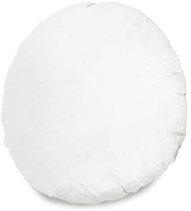 MSS e.K. Einzelkissen Federkissen RUND | 40 cm | Füllgewicht: je 350 Gramm | 100% Baumwolle | kein Lebendrupf | Kuschelkissen | Federfüllung | NOMITE Zertifiziert - milbenfrei | schadstoffgeprüft