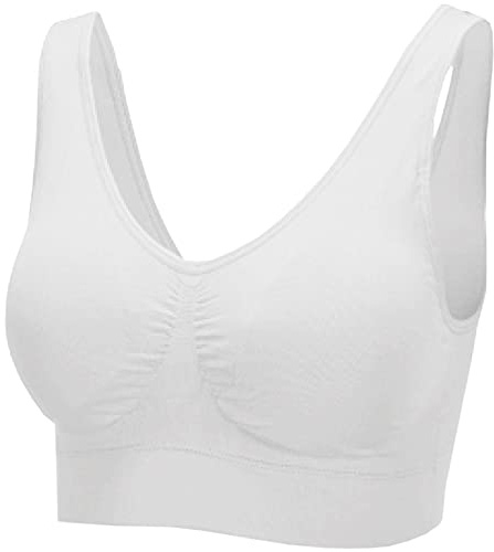 Bestlivings Damen Basic Wohlfühl BH Seamless BH Bralette - ohne Bügel, ohne Clips - Nahtloser Yoga Bra Top