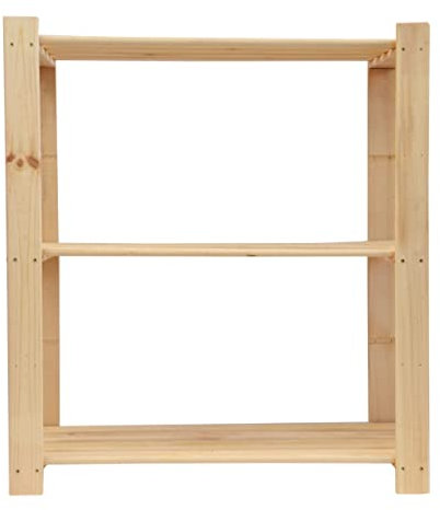 Weitere Grundregal 90 x 80 x 40 cm 3 Holzböden, mögliche Gesamtbelastung 105 kg Bücherregal