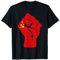 Unione Sovietica bandiera comunista alzato pugno di resistenza simbolo Maglietta