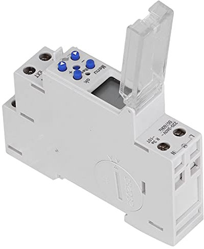 TM610-2 Interruttore Timer Programmabile Settimanale, Relè Interruttore Orario Timer Programmabile Alimentazione Digitale AC220V, Interruttore Orario Digitale Montaggio su Guida DIN per Luci Ed Elettr