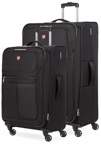 Swiss Gear 4010 Weichgepäck mit Spinner-Rädern, Schwarz, 3-Piece Set (18/23/27)