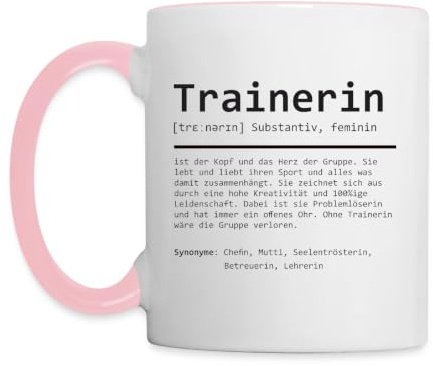Definition Trainerin Tasse Zweifarbig