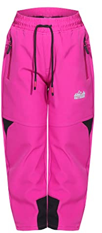 ZARMEXX Kinder Softshell Thermohose Jungen Mädchen Outdoor Trekking Herbst Winter Schneehose Ski Wanderhose