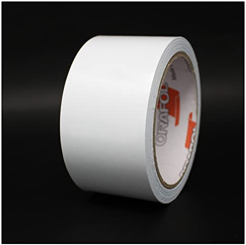 Finest Folia 10 Meter Matt Zierstreifen Auto LKW Motorrad Boot Modellbau Basteln DIY Deko Dekorstreifen Seitenstreifen Klebestreife selbstklebend (Weiß matt, 40mm Breite)