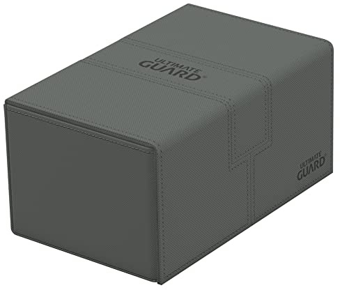 Ultimate Guard UGD011241 Twin Flip`n`Tray 160+ XenoSkin Monocolour Grey Card Box