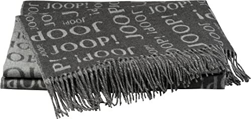 Joop! Plaid Fine Repeat Polyacryl anthrazit Größe 130x170 cm
